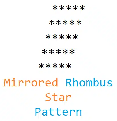 Mirrored Rhombus Star Pattern